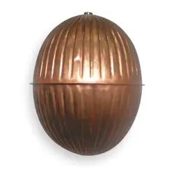 DAYTON 4KU66 FLOAT BALL,ROUND,COPPER,4 IN