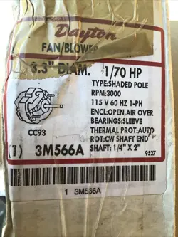 BLOWER MOTOR 3M566A