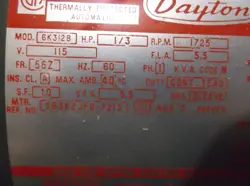 115V 60HZ 1725