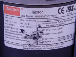 DAYTON 1TDV3 BLOWER