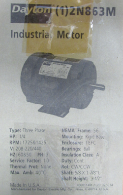 DAYTON 2N863M