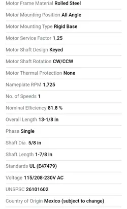 PURPOSE MOTOR: