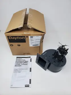 DAYTON 1TDP2 RECTANGULAR OEM BLOWER, 2836 RPM, 1 PHASE, DIRECT TESTED