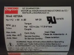 DAYTON 4Z726A