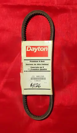DAYTON 6A115 AX26 COGGED V-BELT, 28