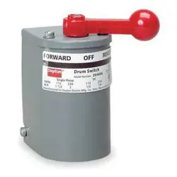 DAYTON 2X441 SWITCH,DRUM REVERSING,PLASTIC HANDLE