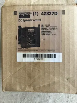DAYTON 4Z827D DC SPEED CONTROL