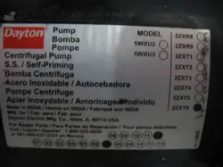 CENTRIFUGAL PUMP 2HP