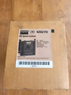 DAYTON 4Z827 DC SPEED CONTROL