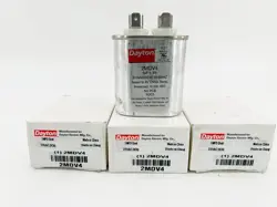 NEW LOT OF 3 DAYTON 2MDV4 MOTOR RUN CAPACITOR 370VAC