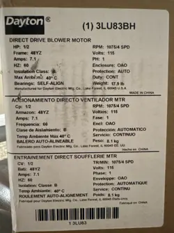 1075 RPM 115V