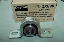 DAYTON 2X898 PILLOW BLOCK BEARING,BALL,5/8