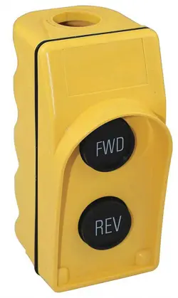 DAYTON 2-BUTTON FORWARD/REVERSE PENDANT PUSH BUTTON STATION, 2NO, NEMA RATING 1,