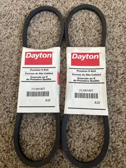 2 NEW DAYTON A32 / 4L340 / 6A142 INDUSTRIAL & LAWN MOWER V BELT / 1/2 X 34