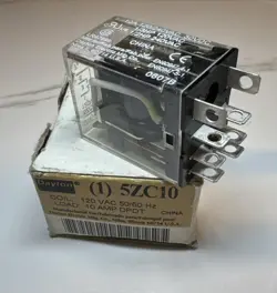DAYTON (1) 5ZC10 120 VAC 50/60HZ COIL 10AMP LOAD DPDT 1 5ZC10 - NEW IN BOX!