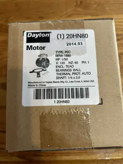 DAYTON HVAC MOTOR 20HN80 1/50HP 1550 RPM 115V NEW