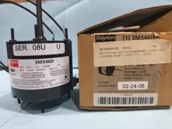 DAYTON ELECTRIC MOTOR MODEL 3M546D- 1/30 HP,  1500 RPM, 115V, 60 HZ, 1.2 AMP