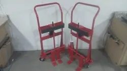 DAYTON 13V409 HYDRAULIC-LIFT MACHINERY & EQUIPMENT MOVER WITH DUAL-FORKS