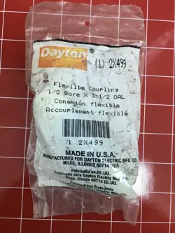 DAYTON 2X499 FLEXIBLE COUPLING