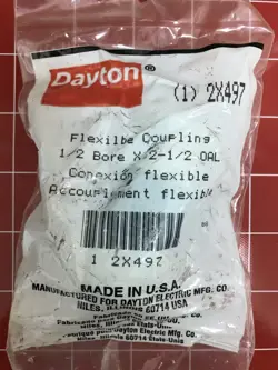 DAYTON 2X497 FLEX COUPLING