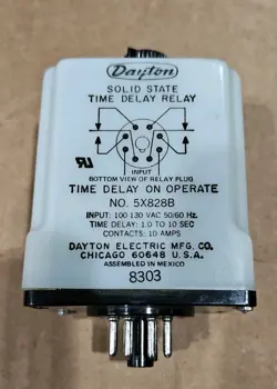 DAYTON 5X828B SOLID STATE TIME DELAY