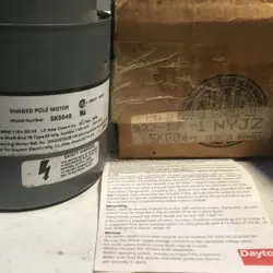 DAYTON - 5K004B - SHADED POLE MOTOR 1/20 HP 115V 1550 RPM 5/16 X 2