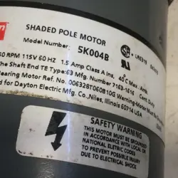 SHADED POLE MOTOR