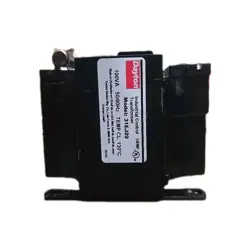 DAYTON 31EJ29 CONTROL TRANSFORMER, 100 VA, 80°C, 24V AC, 208/240/277/380/480V AC