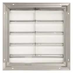 DAYTON 4C559 20 IN BACKDRAFT DAMPER / WALL SHUTTER, 20-1/2 IN X 20-1/2 IN