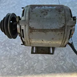 5K280A DAYTON SPLIT PHASE AC MOTOR 1/4 HP 115V ELECTRIC W/PULLEYS TESTED WORKS