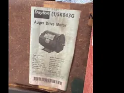 DAYTON 5K043G AUGER DRIVE MOTOR  HP 1/3  1725 RPM  VOLT 115/230 1 PH  56YZ FRAME