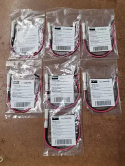 LOT OF 7 DAYTON 22NY58 RED LED INDICATOR LIGHTS FLUSH PANEL MOUNT 5/16