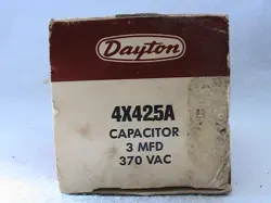 1 NEW DAYTON CAPACITOR 4X425A 3µFD 370 VAC