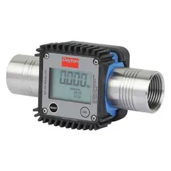 DAYTON 32ZN69 FLOWMETER, DIGITAL, 1IN., FNPT, 5.35 CPS, LCD