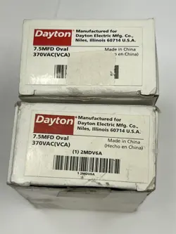 7.5MFD OVAL 370VAC