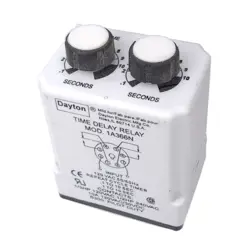 DAYTON 1A366N TIME DELAY RELAY, 8-PIN, 120VAC IN, 0.1 TO 10S, 120VAC 10A CONTACT