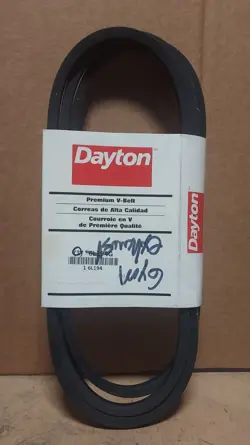 DAYTON #6L194G, A-93 V-BELT (95” OUTSIDE LONG, 1/2” TOP WIDE, .313” THICK) J228