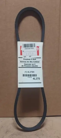 DAYTON #4L370H V-BELT (37” OUTSIDE LONG, 1/2” TOP WIDE, .313” THICK) M111