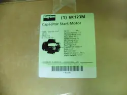 NEW OS DAYTON 6K123M 3/4 HP 115/208-230V CAPACITOR START GENERAL PURPOSE MOTOR