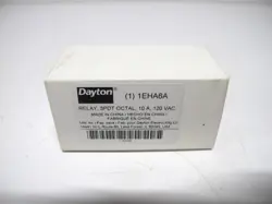 NEW DAYTON 1EHA6A RELAY 3 PDT OCTAL 10 A 120 VAC