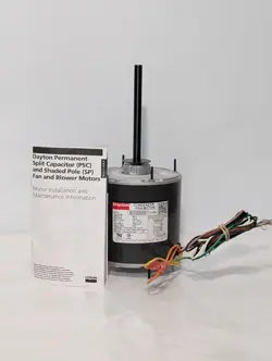 DAYTON 3LU98BJ CONDENSER FAN MOTOR 1/2 HP 1075 RPM 1.5 A 460 VAC 1 PH 48YZ FRAME