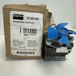 DAYTON SHADED POLE GEARMOTOR 4Z149