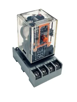 OMRON RELAY MK2PN-S 250VAC 28VDC WITH DAYTON SOCKET BASE 5X852E **VERY GOOD**