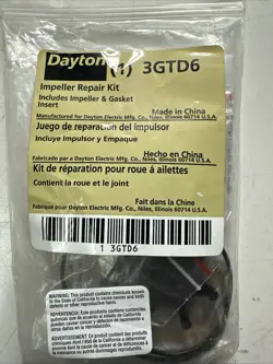 NEW IN PKG DAYTON 3GTD6 IMPELLER REPAIR KIT (WL14-3) SHIPS FREE