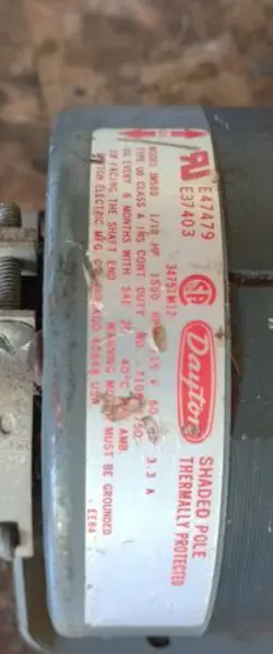 1/10HP 1550RPM