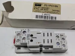 NEW DAYTON 1FC13N RELAY SOCKET 8 PIN 16A 300V DIN RAIL MOUNTING
