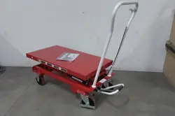 DAYTON 33W295B 660 LB LOAD CAPACITY MANUAL MOBILE SCISSOR-LIFT TABLE