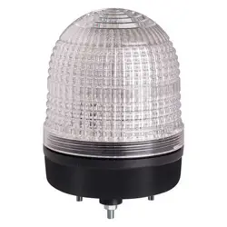 26ZT69 DAYTON WARNING LIGHT, CLEAR, LED, STUD, 90 TO 240V, 3 3/8