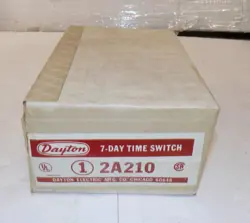 DAYTON 2A210 7-DAY TIME SWITCH NEW IN BOX