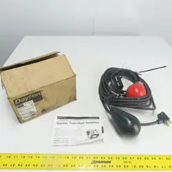 DAYTON 10A176 TWIN FLOAT SWITCH 230VAC 15A 2HP